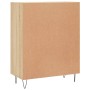Aparador de madera de ingeniería roble Sonoma 69,5x34x90 cm