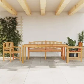 Garden dining set 4 pieces solid teak wood by vidaXL, Garden sets - Ref: Foro24-3157947, Price: 860,16 €, Discount: %