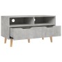 Betongrauer TV-Schrank aus Holzwerkstoff, 90 x 40 x 48,5 cm von vidaXL, TV-Möbel - Ref: Foro24-326781, Preis: 86,88 €, Rabatt: %