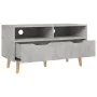 Concrete gray engineered wood TV cabinet 90x40x48.5 cm by vidaXL, TV Furniture - Ref: Foro24-326781, Price: 85,58 €, Discount: %