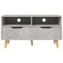 Concrete gray engineered wood TV cabinet 90x40x48.5 cm by vidaXL, TV Furniture - Ref: Foro24-326781, Price: 85,58 €, Discount: %