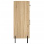 Aparador de madera de ingeniería roble Sonoma 69,5x34x90 cm