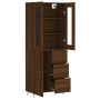 Tall brown oak plywood sideboard 69.5x34x180 cm by vidaXL, Sideboards - Ref: Foro24-3198448, Price: 178,17 €, Discount: %