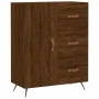 Aparador alto madera contrachapada marrón roble 69,5x34x180 cm de vidaXL, Aparadores - Ref: Foro24-3198448, Precio: 176,28 €,...
