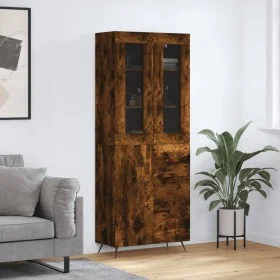 Aparador alto madera contrachapada roble ahumado 69,5x34x180 cm von vidaXL, Sideboards - Ref: Foro24-3198446, Preis: 156,10 €...