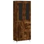 Aparador alto madera contrachapada roble ahumado 69,5x34x180 cm by vidaXL, Sideboards - Ref: Foro24-3198446, Price: 156,10 €,...