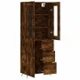 Aparador alto madera contrachapada roble ahumado 69,5x34x180 cm by vidaXL, Sideboards - Ref: Foro24-3198446, Price: 156,10 €,...