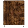 Aparador alto madera contrachapada roble ahumado 69,5x34x180 cm de vidaXL, Aparadores - Ref: Foro24-3198446, Precio: 164,33 €