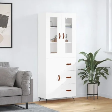 Tall white plywood sideboard 69.5x34x180 cm by vidaXL, Sideboards - Ref: Foro24-3198441, Price: 171,40 €, Discount: %