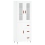 Aparador alto madera contrachapada blanco 69,5x34x180 cm de vidaXL, Aparadores - Ref: Foro24-3198441, Precio: 170,46 €, Descu...