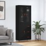 Tall black plywood sideboard 69.5x34x180 cm by vidaXL, Sideboards - Ref: Foro24-3198442, Price: 176,60 €, Discount: %
