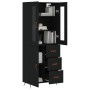 Tall black plywood sideboard 69.5x34x180 cm by vidaXL, Sideboards - Ref: Foro24-3198442, Price: 176,60 €, Discount: %