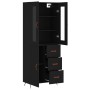 Tall black plywood sideboard 69.5x34x180 cm by vidaXL, Sideboards - Ref: Foro24-3198442, Price: 176,60 €, Discount: %