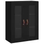 Tall black plywood sideboard 69.5x34x180 cm by vidaXL, Sideboards - Ref: Foro24-3198442, Price: 174,00 €, Discount: %