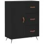Hohes schwarzes Sperrholz-Sideboard 69,5 x 34 x 180 cm von vidaXL, Sideboards - Ref: Foro24-3198442, Preis: 173,99 €, Rabatt: %