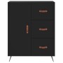Hohes schwarzes Sperrholz-Sideboard 69,5 x 34 x 180 cm von vidaXL, Sideboards - Ref: Foro24-3198442, Preis: 176,60 €, Rabatt: %