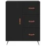 Tall black plywood sideboard 69.5x34x180 cm by vidaXL, Sideboards - Ref: Foro24-3198442, Price: 174,00 €, Discount: %