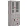 Hohes Sideboard aus sonomagrauem Sperrholz, 69,5 x 34 x 180 cm von vidaXL, Sideboards - Ref: Foro24-3198447, Preis: 171,69 €,...