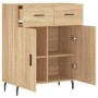 Aparador de madera de ingeniería roble Sonoma 69,5x34x90 cm