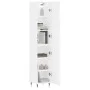 Hohes weißes Sperrholz-Sideboard 34,5 x 34 x 180 cm von vidaXL, Sideboards - Ref: Foro24-3198769, Preis: 98,41 €, Rabatt: %