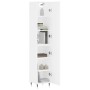 Hohes weißes Sperrholz-Sideboard 34,5 x 34 x 180 cm von vidaXL, Sideboards - Ref: Foro24-3198769, Preis: 99,33 €, Rabatt: %
