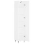Hohes weißes Sperrholz-Sideboard 34,5 x 34 x 180 cm von vidaXL, Sideboards - Ref: Foro24-3198769, Preis: 99,33 €, Rabatt: %