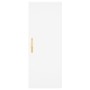 Hohes weißes Sperrholz-Sideboard 34,5 x 34 x 180 cm von vidaXL, Sideboards - Ref: Foro24-3198769, Preis: 99,33 €, Rabatt: %