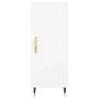 Hohes weißes Sperrholz-Sideboard 34,5 x 34 x 180 cm von vidaXL, Sideboards - Ref: Foro24-3198769, Preis: 98,41 €, Rabatt: %