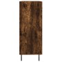 Aparador de madera de ingeniería roble ahumado 69,5x34x90 cm