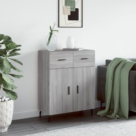 Aparador de madera de ingeniería gris Sonoma 69,5x34x90 cm Aparador de madera de ingeniería gris Sonoma 69,5x34x90 cm