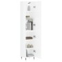 Hochglänzendes Sideboard aus weißem Sperrholz, 34,5 x 34 x 180 cm von vidaXL, Sideboards - Ref: Foro24-3198771, Preis: 105,38...
