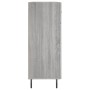 Aparador de madera de ingeniería gris Sonoma 69,5x34x90 cm
