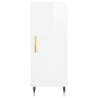 Hochglänzendes Sideboard aus weißem Sperrholz, 34,5 x 34 x 180 cm von vidaXL, Sideboards - Ref: Foro24-3198771, Preis: 105,38...