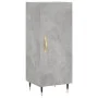 Aparador de madera contrachapada gris hormigón 34,5x34x180 cm de vidaXL, Aparadores - Ref: Foro24-3198773, Precio: 95,34 €, D...