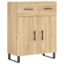 Aparador de madera de ingeniería roble Sonoma 69,5x34x90 cm