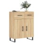 Aparador de madera de ingeniería roble Sonoma 69,5x34x90 cm