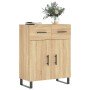 Aparador de madera de ingeniería roble Sonoma 69,5x34x90 cm en Aparadores | Comprar online en Foro24