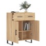 Aparador de madera de ingeniería roble Sonoma 69,5x34x90 cm