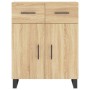 Aparador de madera de ingeniería roble Sonoma 69,5x34x90 cm