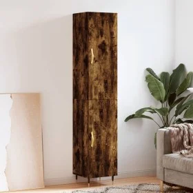 Sideboard aus geräuchertem Eichensperrholz, 34,5 x 34 x 180 cm von vidaXL, Sideboards - Ref: Foro24-3198774, Preis: 96,65 €, ...