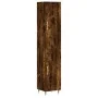 Aparador de madera contrachapada roble ahumado 34,5x34x180 cm de vidaXL, Aparadores - Ref: Foro24-3198774, Precio: 96,49 €, D...