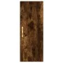 Aparador de madera contrachapada roble ahumado 34,5x34x180 cm de vidaXL, Aparadores - Ref: Foro24-3198774, Precio: 96,49 €, D...