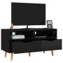 Hochglanzschwarzer TV-Schrank aus Holzwerkstoff, 90 x 40 x 48,5 cm von vidaXL, TV-Möbel - Ref: Foro24-326784, Preis: 83,41 €,...