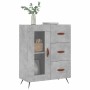 Aparador de madera de ingeniería gris hormigón 69,5x34x90 cm