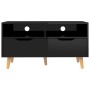 Hochglanzschwarzer TV-Schrank aus Holzwerkstoff, 90 x 40 x 48,5 cm von vidaXL, TV-Möbel - Ref: Foro24-326784, Preis: 83,41 €,...