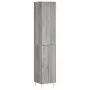 Aparador alto madera contrachapada gris Sonoma 34,5x34x180 cm de vidaXL, Aparadores - Ref: Foro24-3198783, Precio: 90,62 €, D...