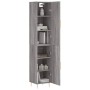 Hoher Schrank aus grauem Sonoma-Sperrholz 34,5x34x180 cm. von vidaXL, Sideboards - Ref: Foro24-3198783, Preis: 90,62 €, Rabat...