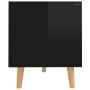 Hochglanzschwarzer TV-Schrank aus Holzwerkstoff, 90 x 40 x 48,5 cm von vidaXL, TV-Möbel - Ref: Foro24-326784, Preis: 83,41 €,...