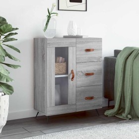 Aparador de madera de ingeniería gris Sonoma 69,5x34x90 cm Aparador de madera de ingeniería gris Sonoma 69,5x34x90 cm