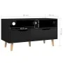 Hochglanzschwarzer TV-Schrank aus Holzwerkstoff, 90 x 40 x 48,5 cm von vidaXL, TV-Möbel - Ref: Foro24-326784, Preis: 82,43 €,...